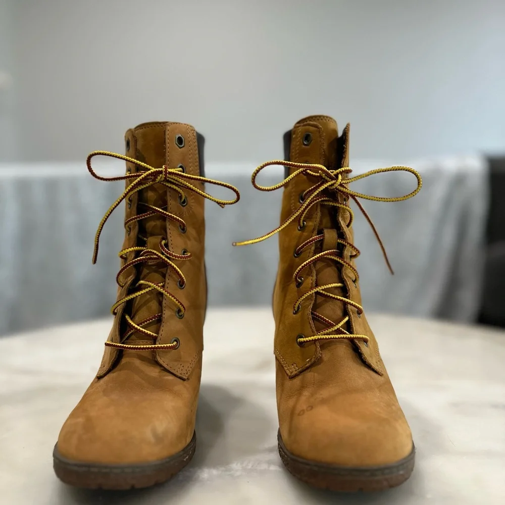 Timberland Women's Tillston 6 inch double collar Heeled Boots - Picture 2 of 10